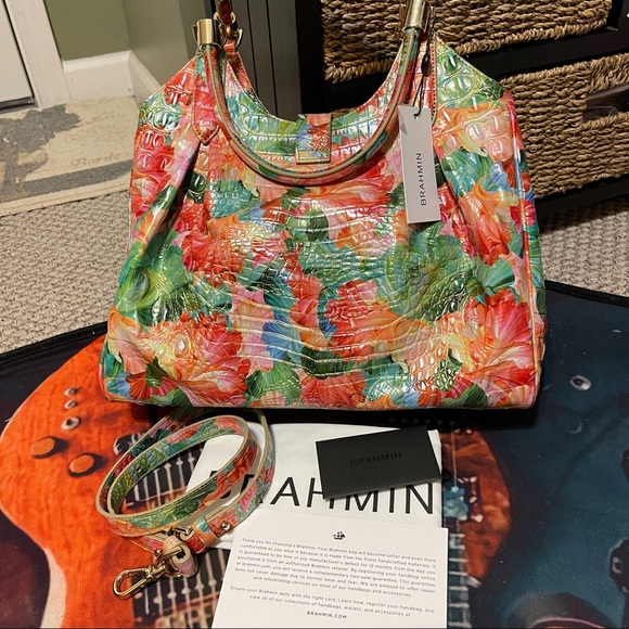 Retired! Brahmin Taffy Celia Satchel! NWT - Picture 10 of 15